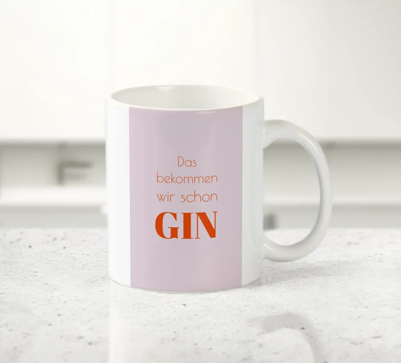 Das bekommen wir schon Gin tazza in ceramica da Typo Designs