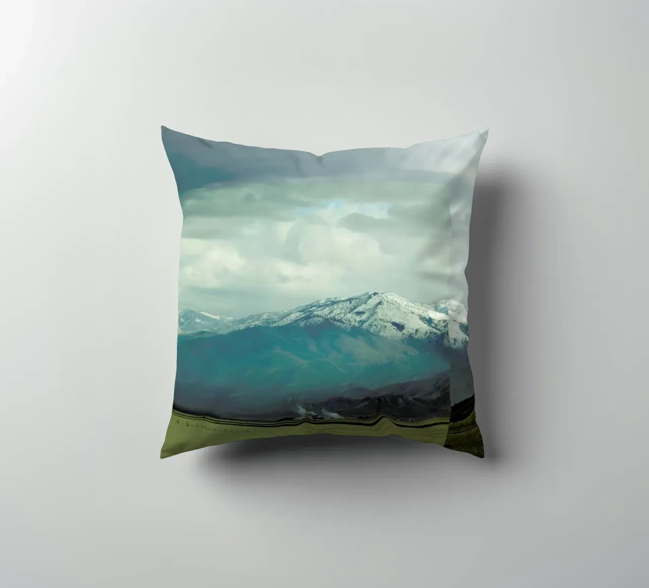 A broken frame decorative cushion by Nicolas Messaritis