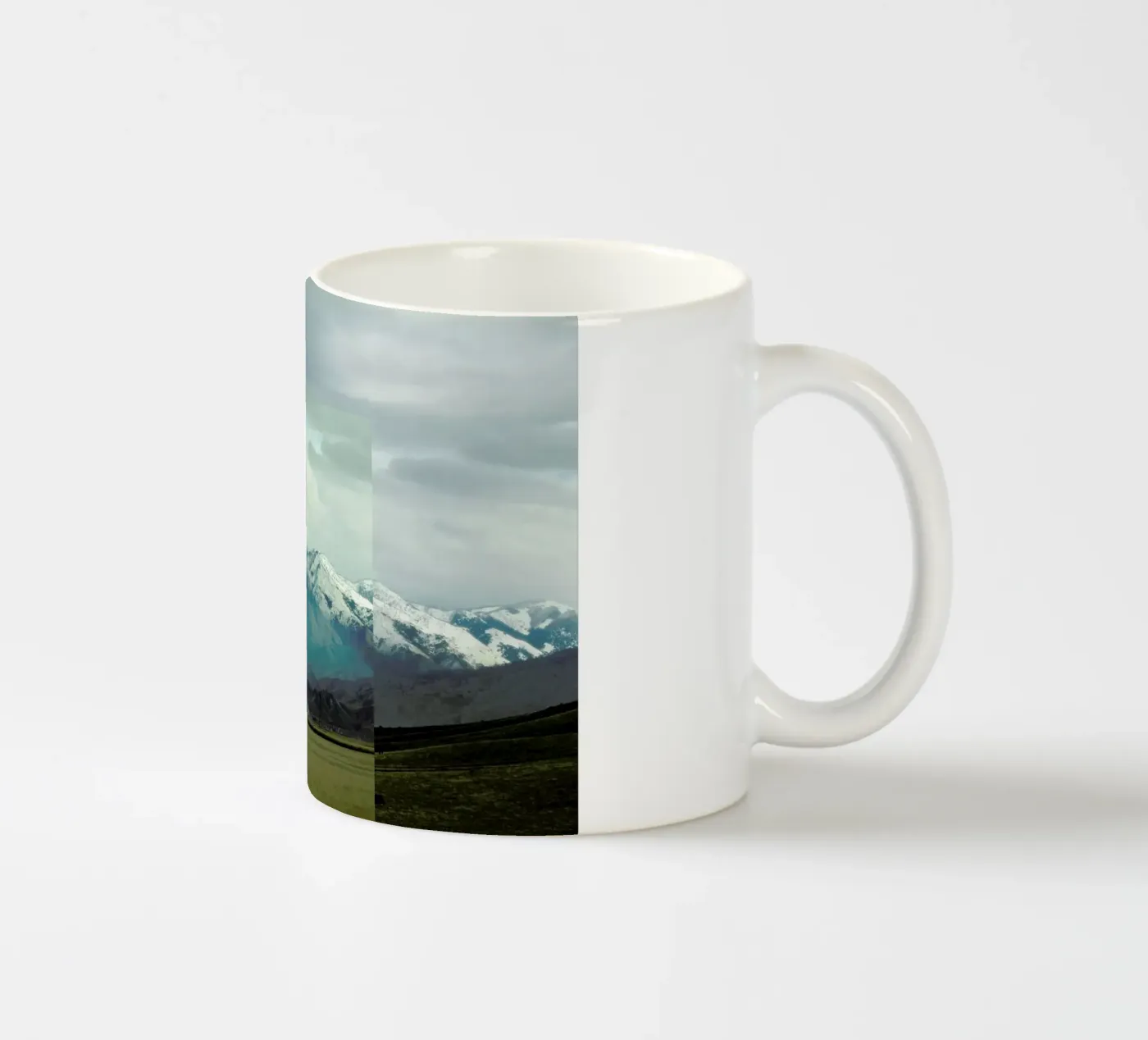 A broken frame ceramic mug by Nicolas Messaritis