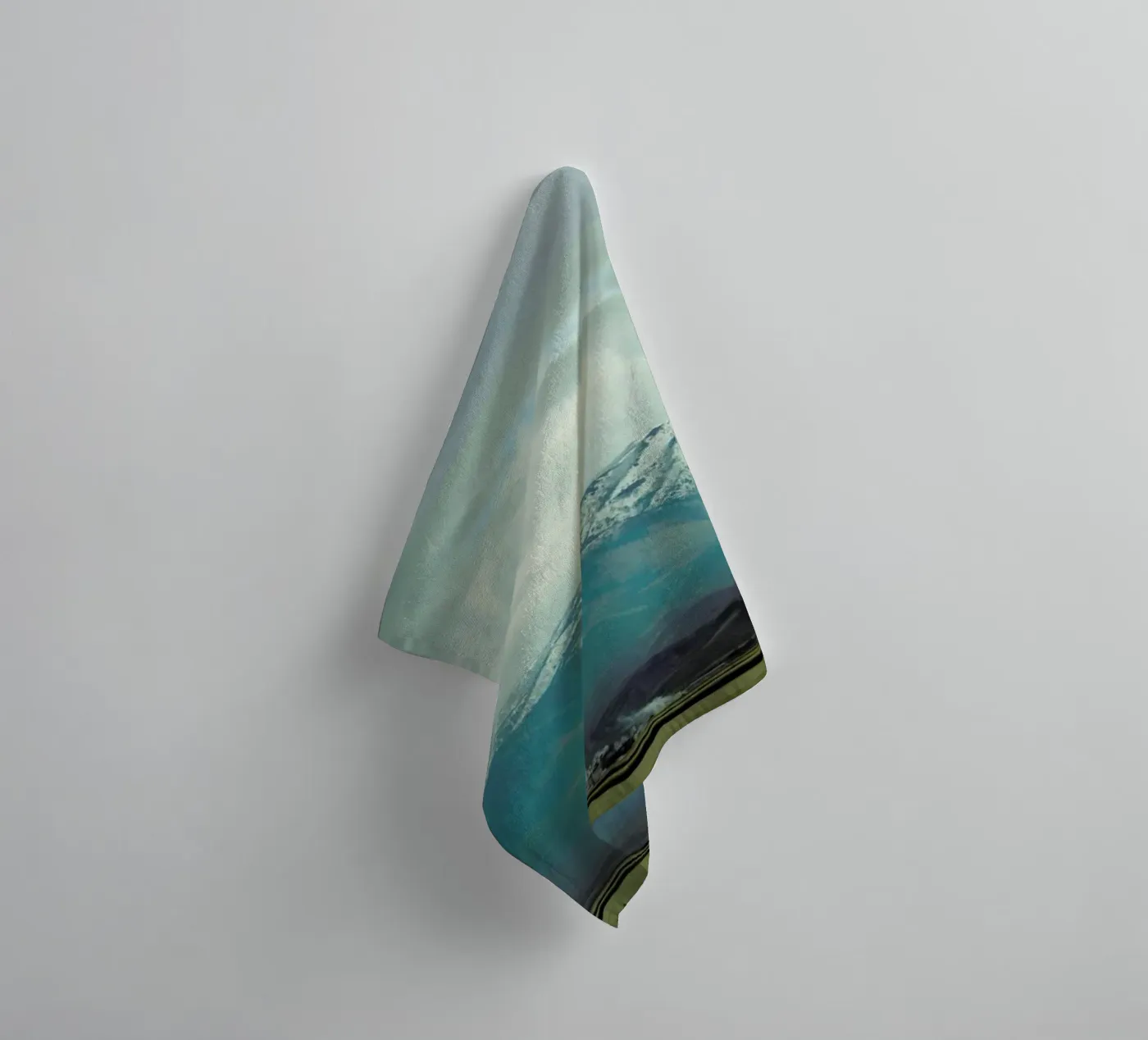 A broken frame towel by Nicolas Messaritis