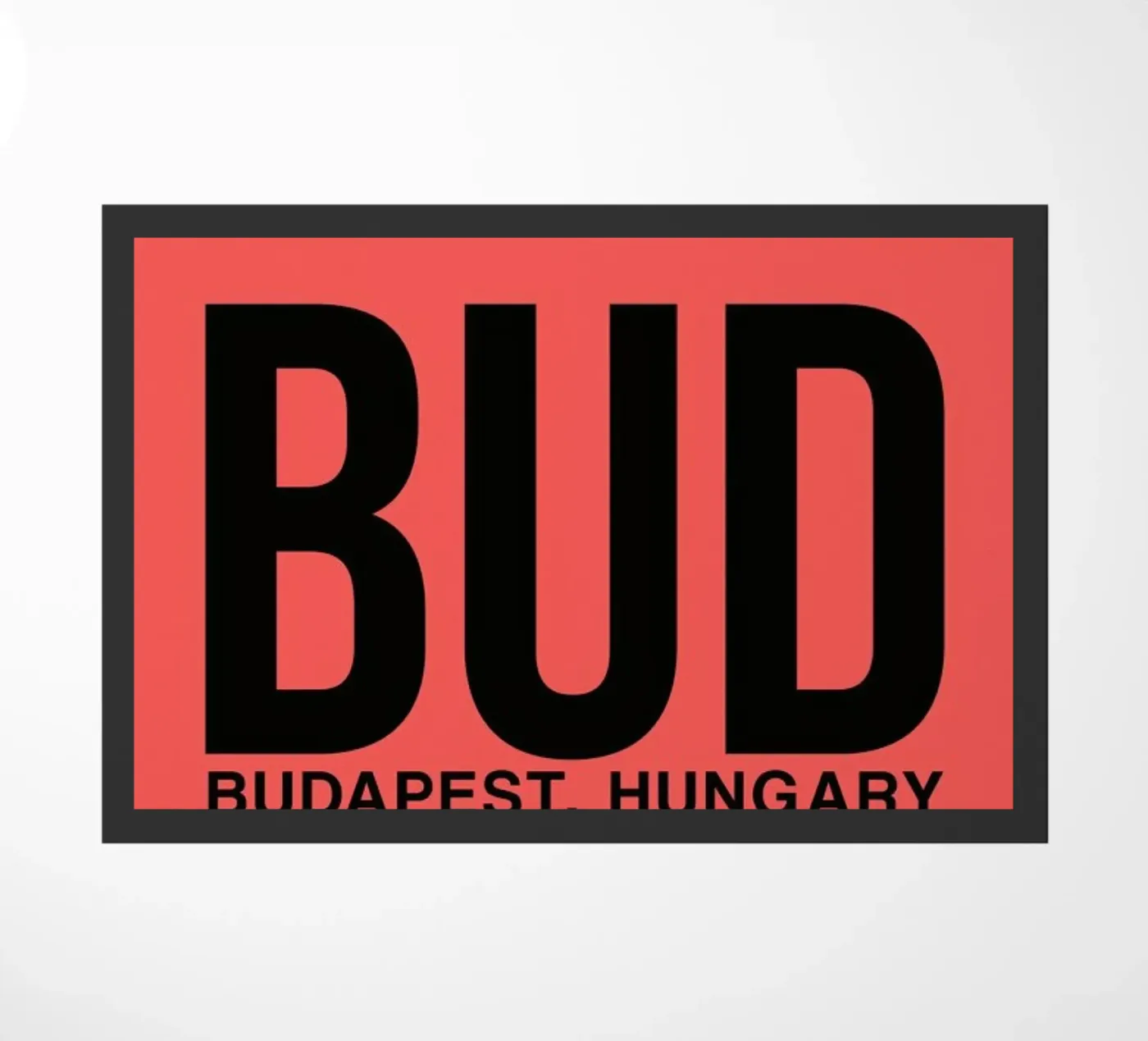 BUD - Budapest doormat by Naxart