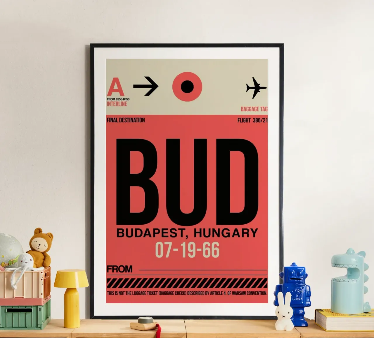 BUD - Budapest poster con telaio in plastica da Naxart