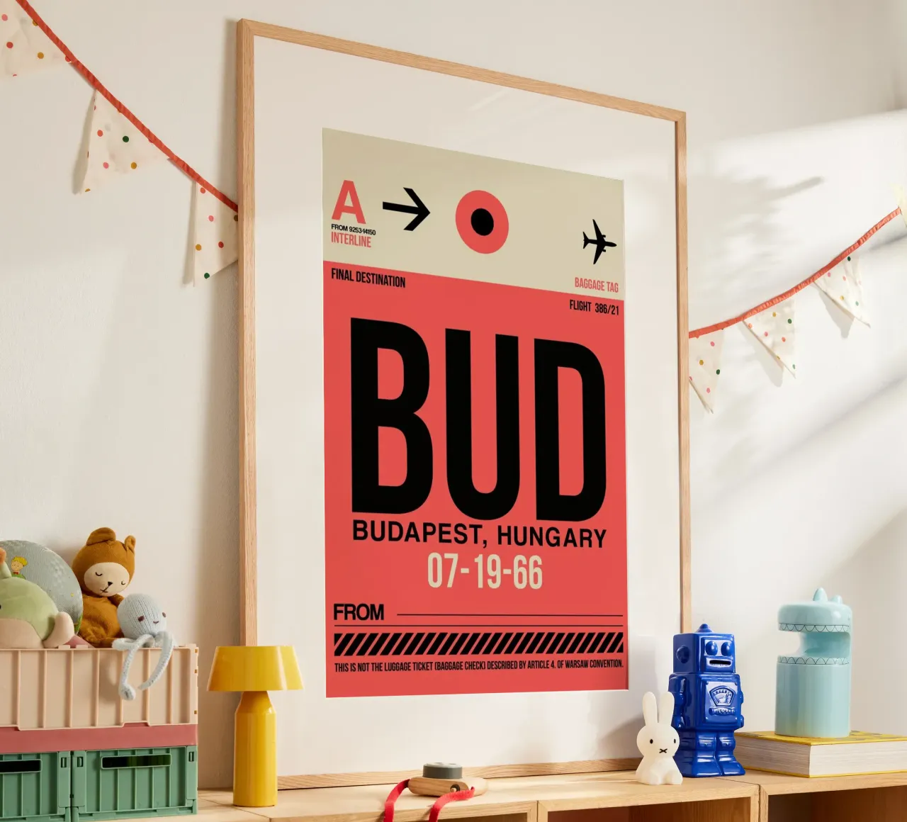 BUD - Budapest poster con telaio in plastica da Naxart