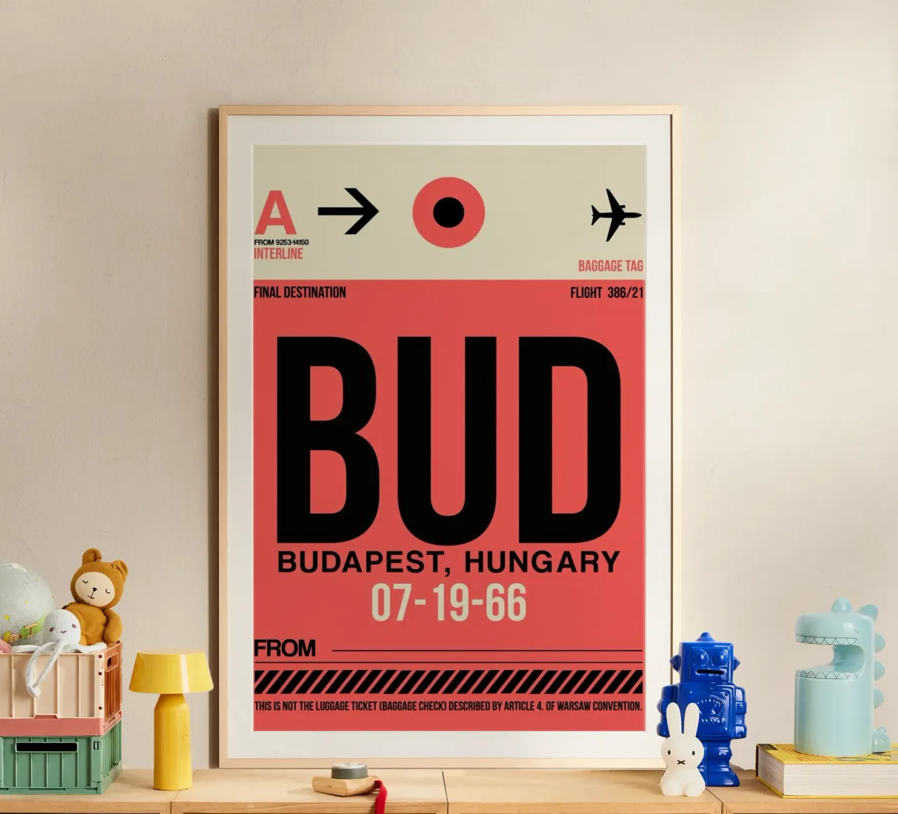 BUD - Budapest poster con telaio in plastica da Naxart