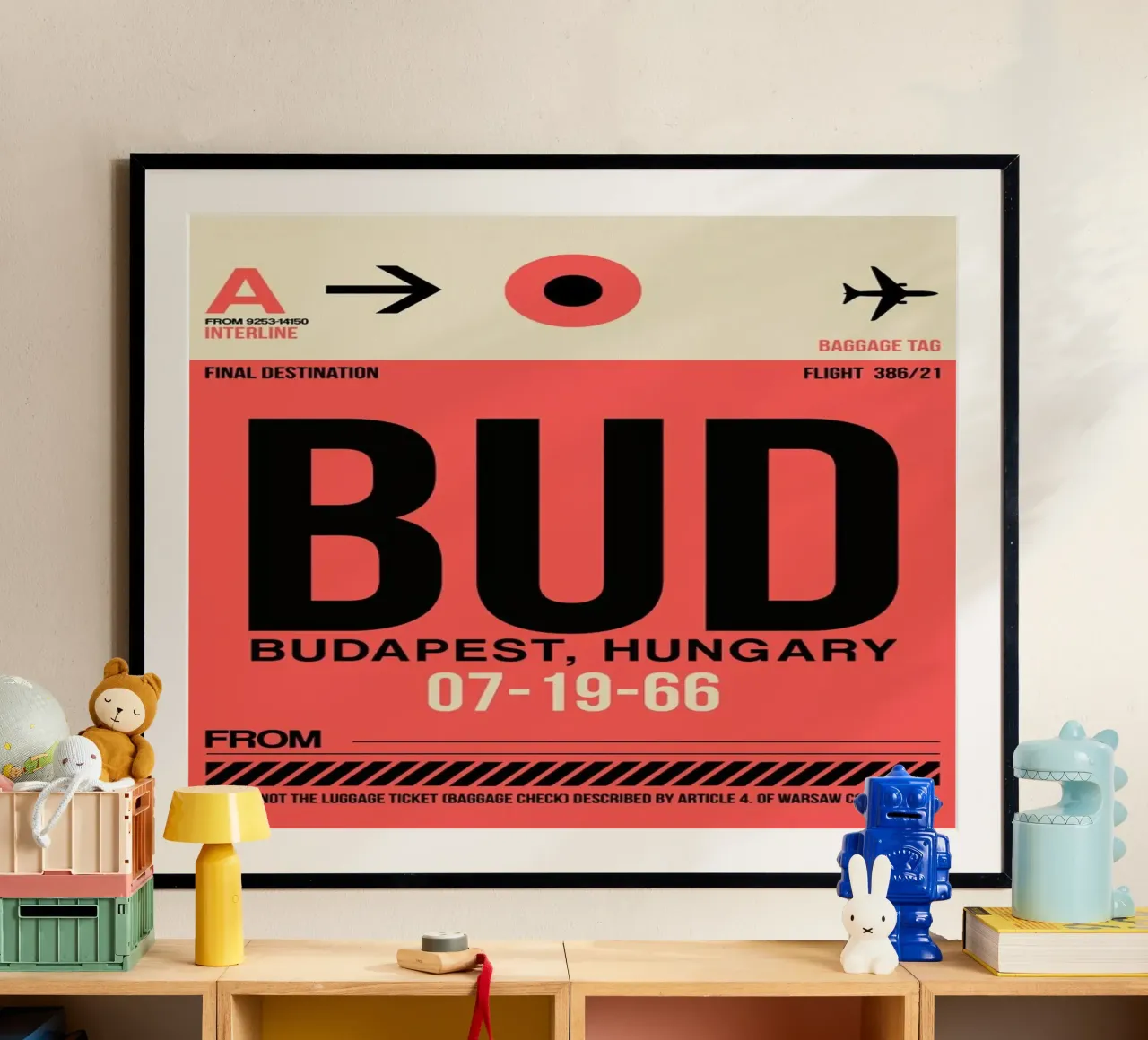BUD - Budapest poster con telaio in plastica da Naxart