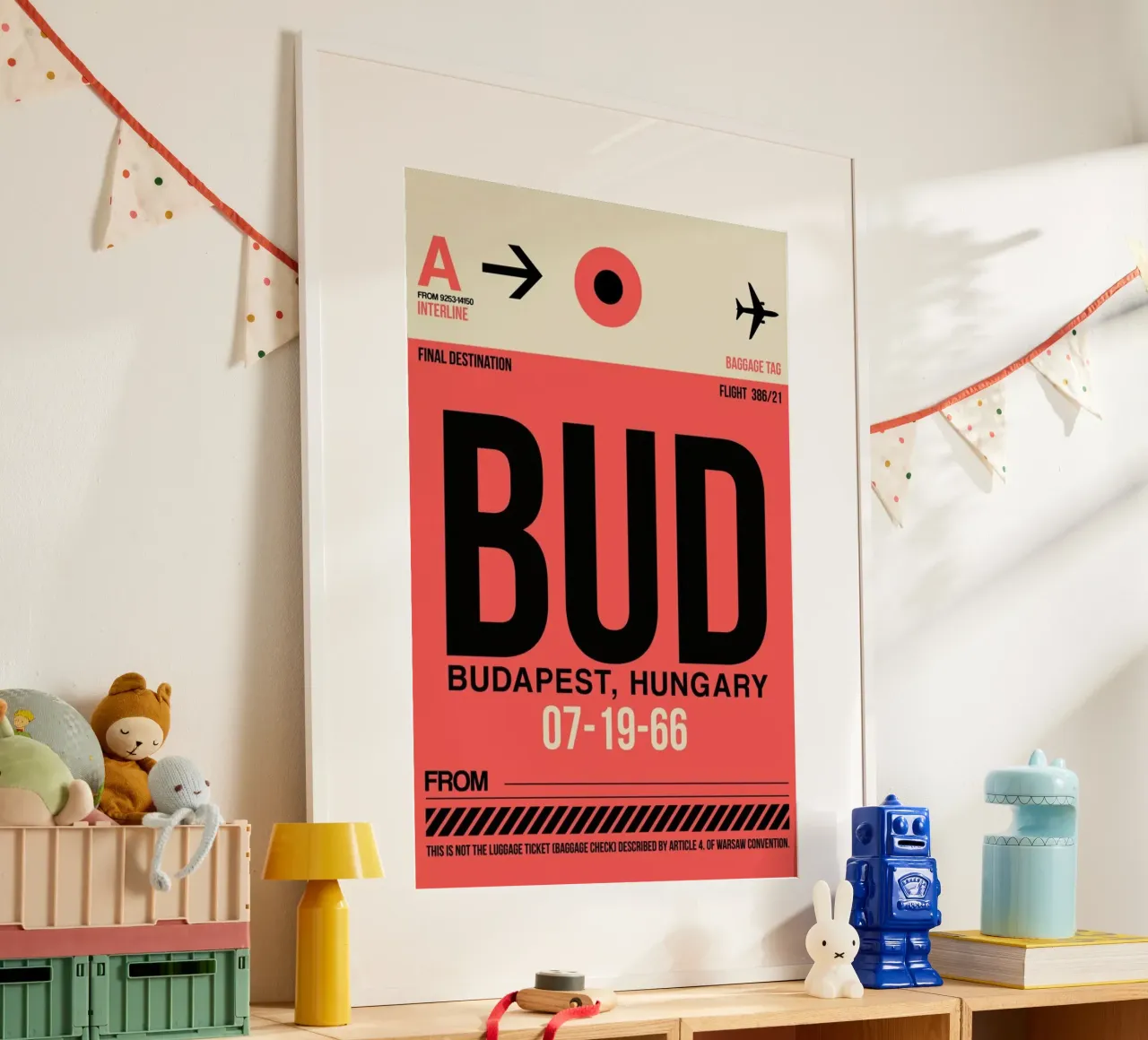 BUD - Budapest poster con telaio in plastica da Naxart