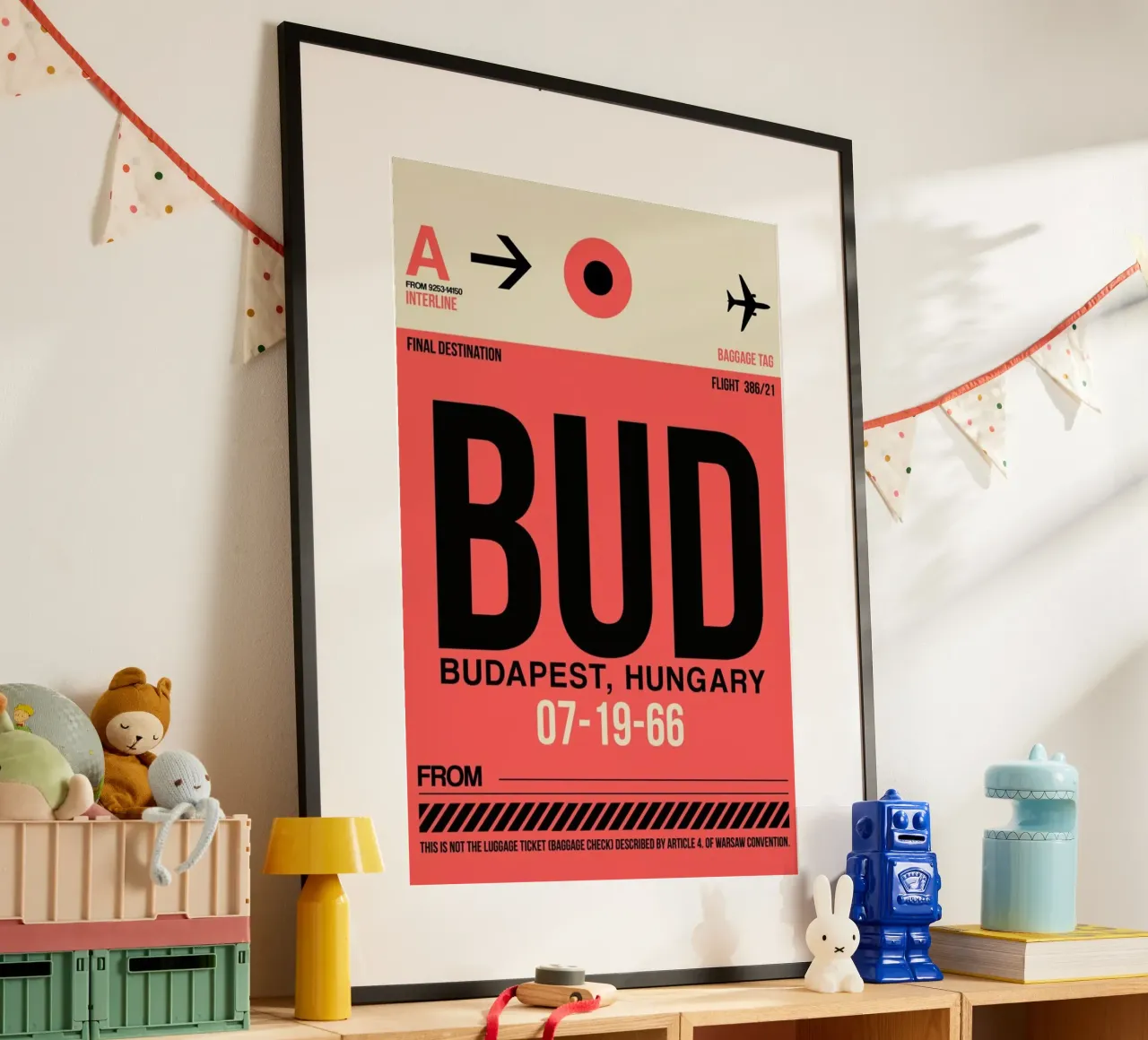 BUD - Budapest poster con telaio in plastica da Naxart