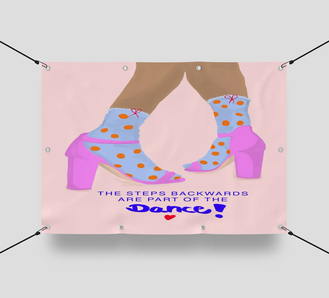 The steps backwards are part of the dance telo in pvc da Hej Ibiza by Ute Arnold