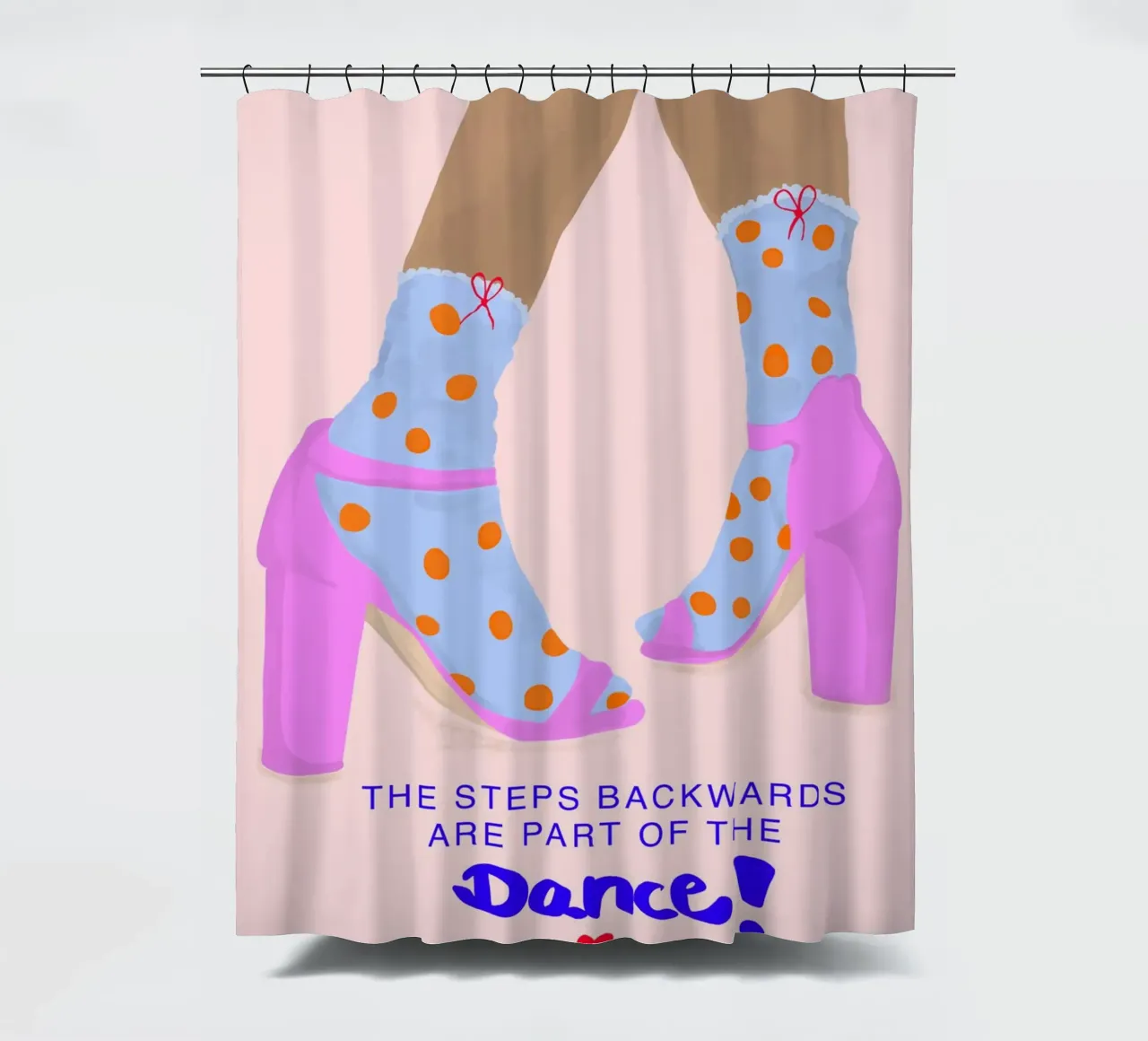 The steps backwards are part of the dance tenda da doccia da Hej Ibiza by Ute Arnold
