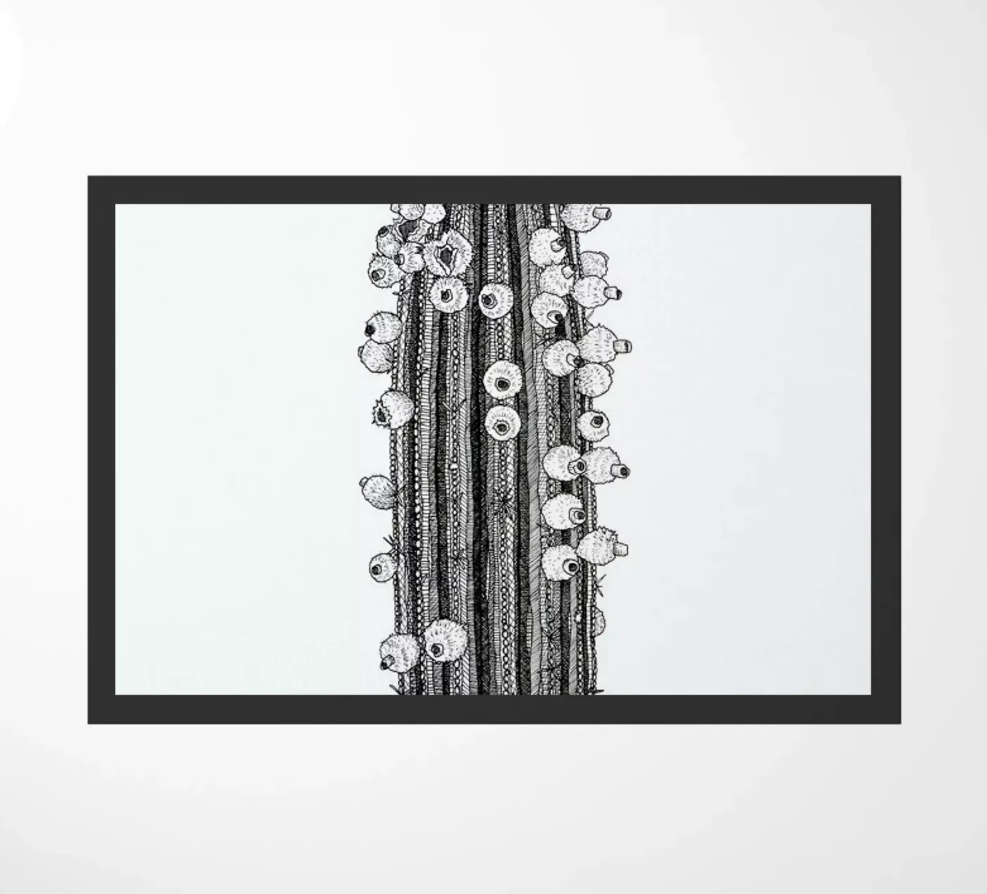 Big Cactus deurmat van Pen & Ink