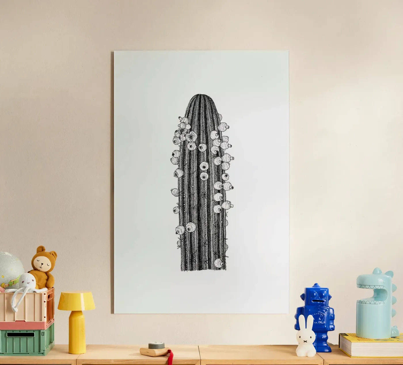 Big Cactus Acryl-Glas von Pen & Ink