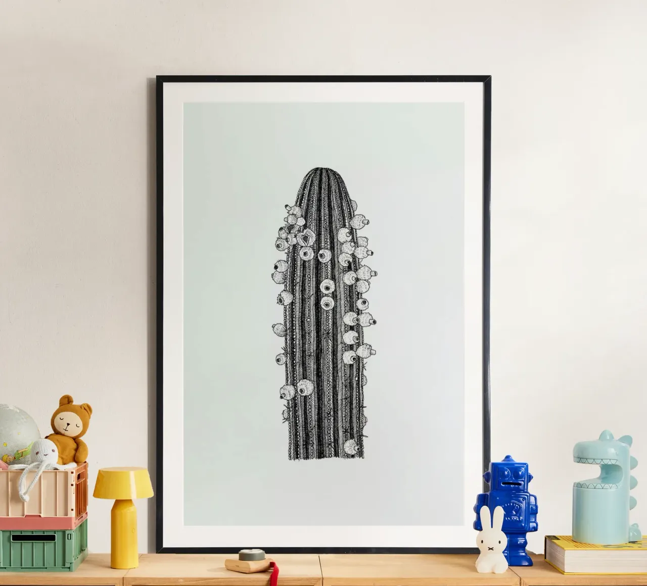 Big Cactus poster da Pen & Ink