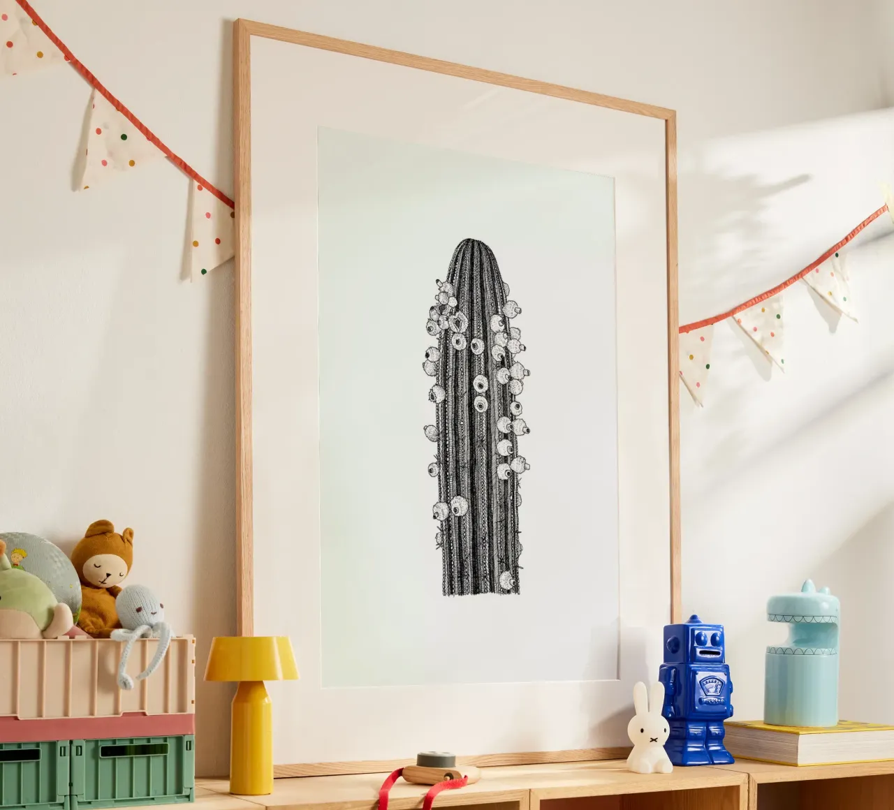 Big Cactus poster da Pen & Ink