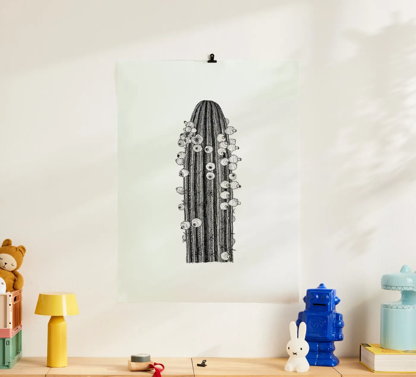 Big Cactus poster da Pen & Ink