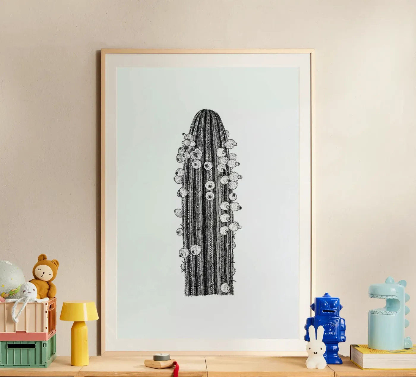 Big Cactus poster by Pen & Ink