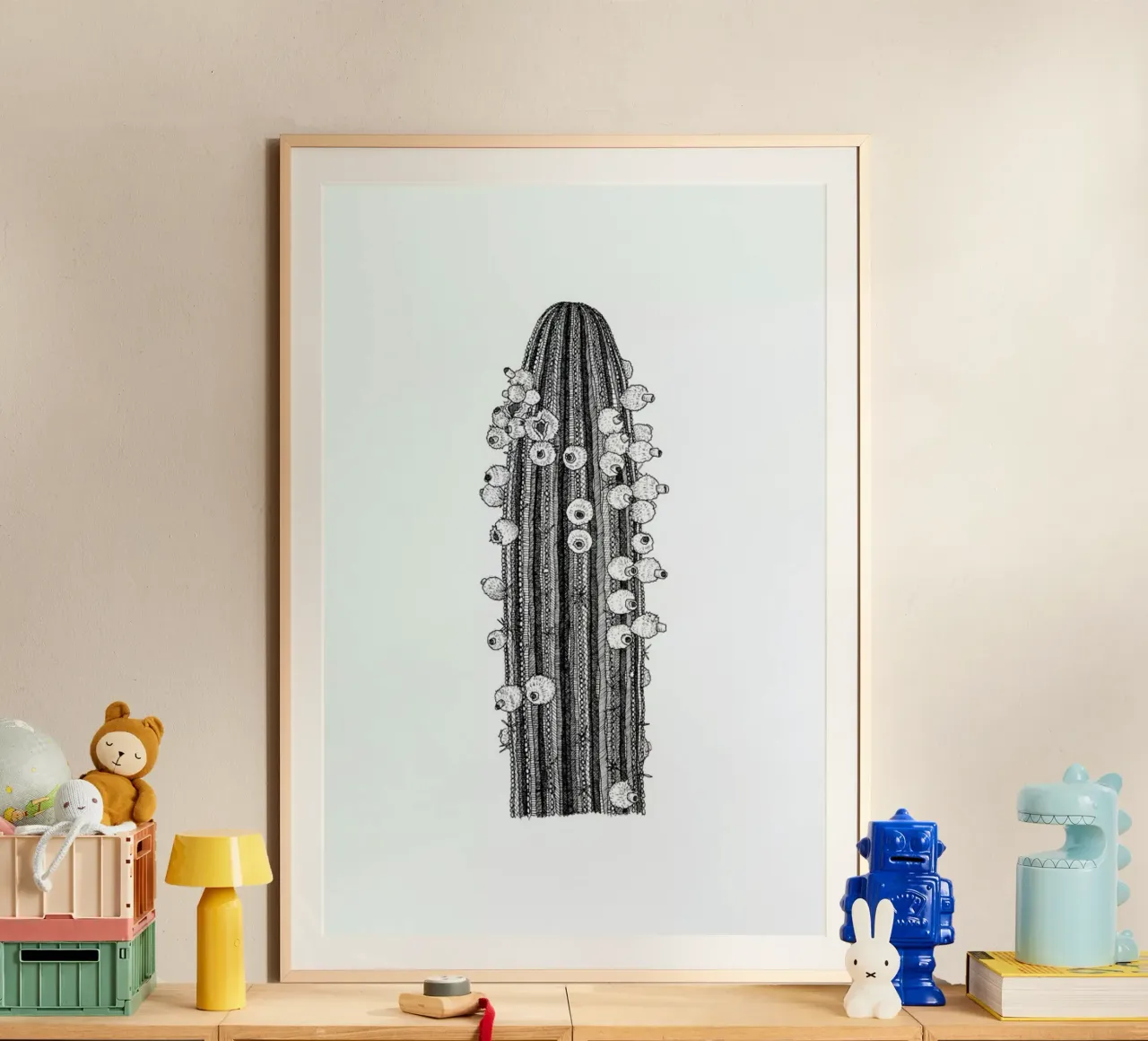Big Cactus poster da Pen & Ink