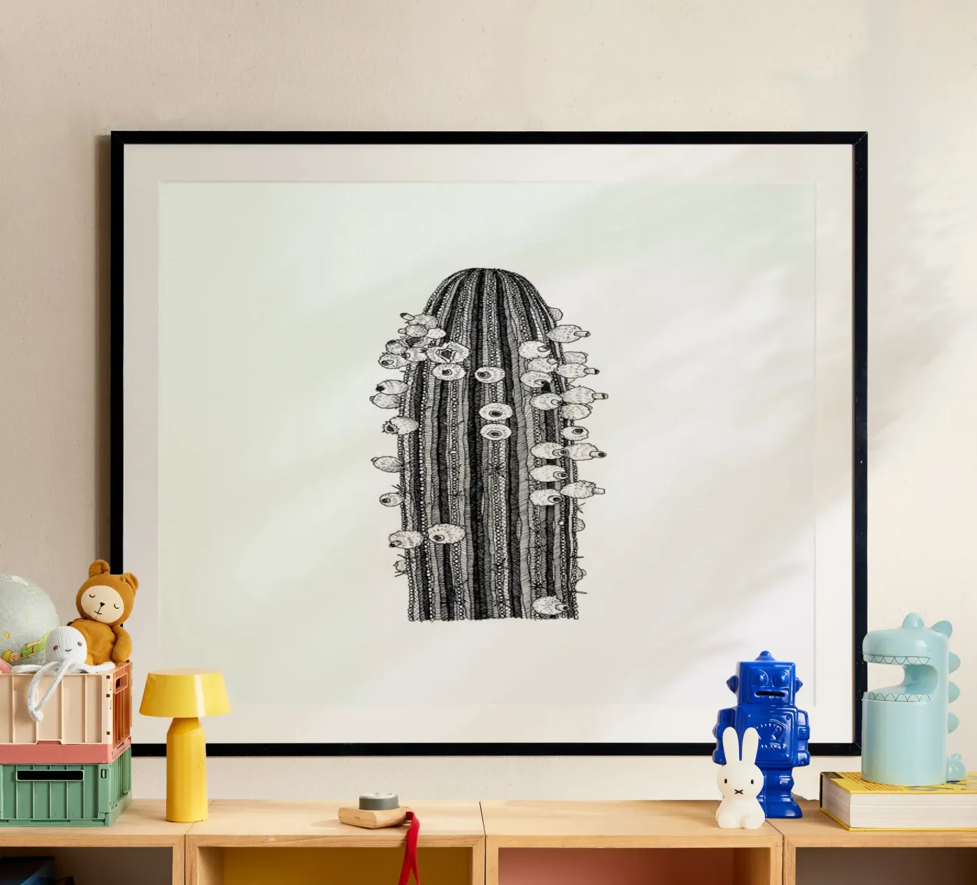 Big Cactus poster by Pen & Ink