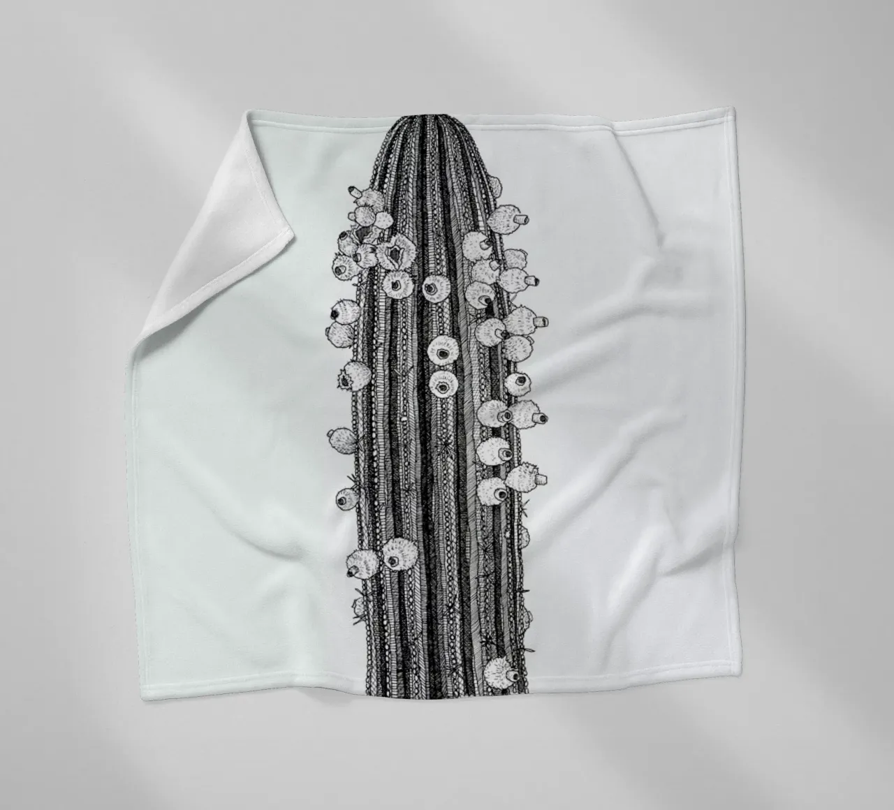 Big Cactus coperta in pile da Pen & Ink