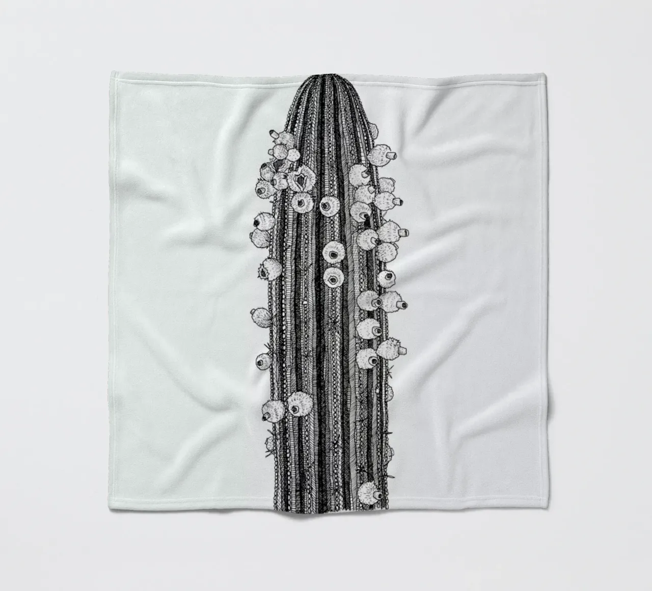 Big Cactus coperta in pile da Pen & Ink