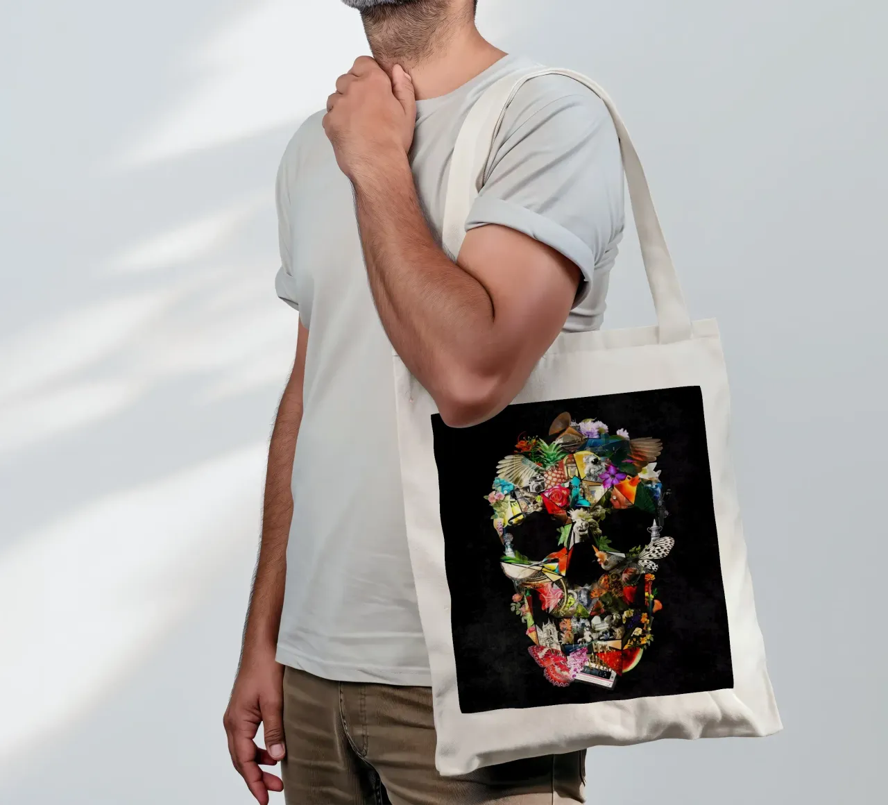 Fragile borsa in juta da Ali Gulec