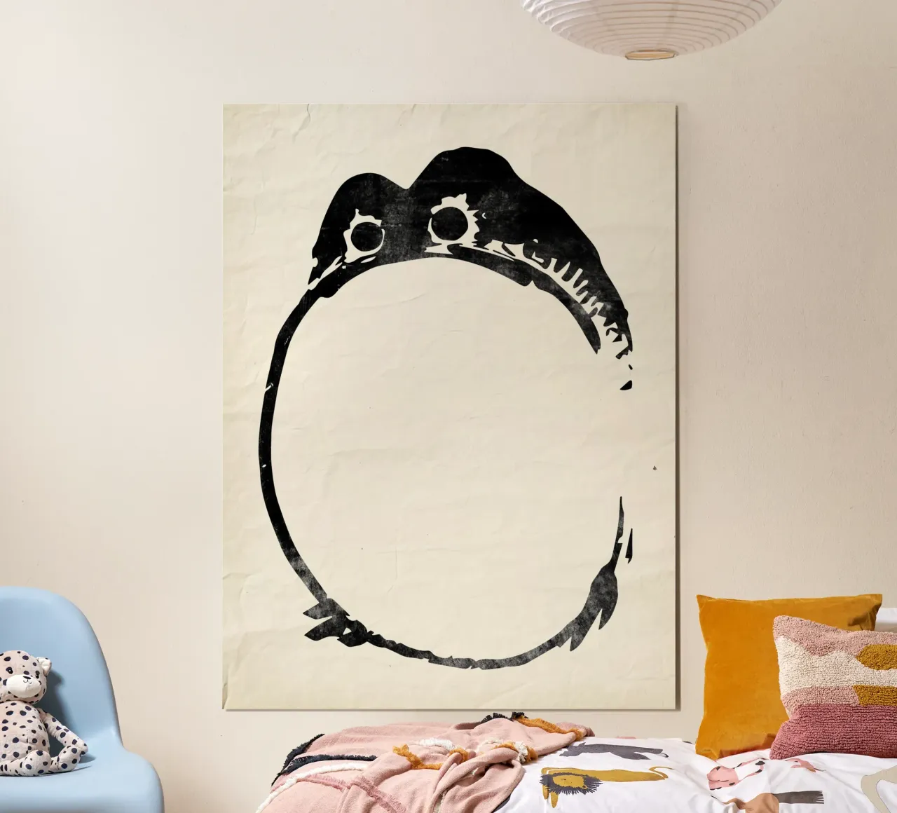 Rana ispirata a Matsumoto Hoji Carta d'epoca giapponese poster con telaio in alluminio da Peaches Art Prints