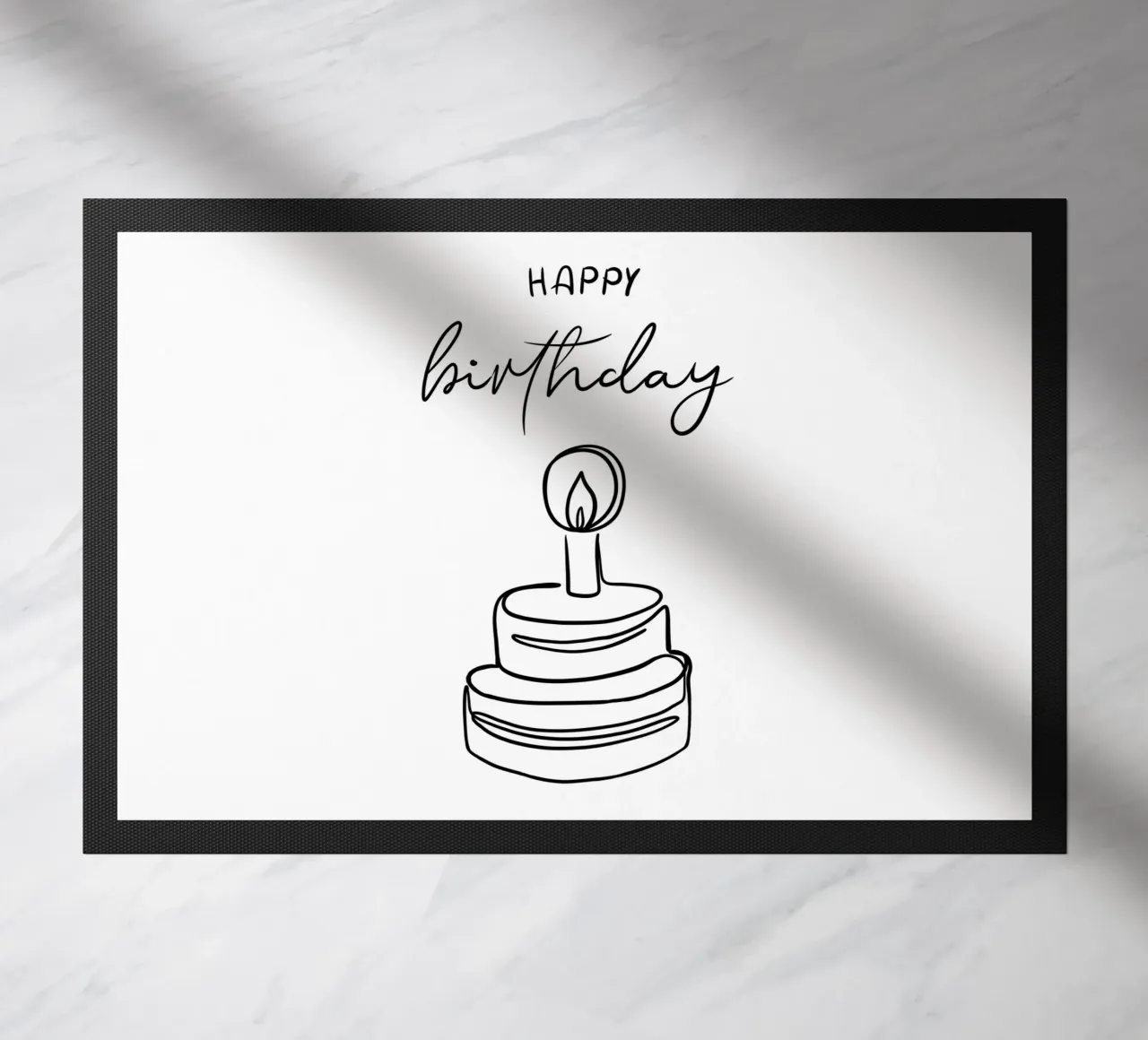 Torta di compleanno l Lineart | Illustratio | Skandi zerbino da keinkonzept