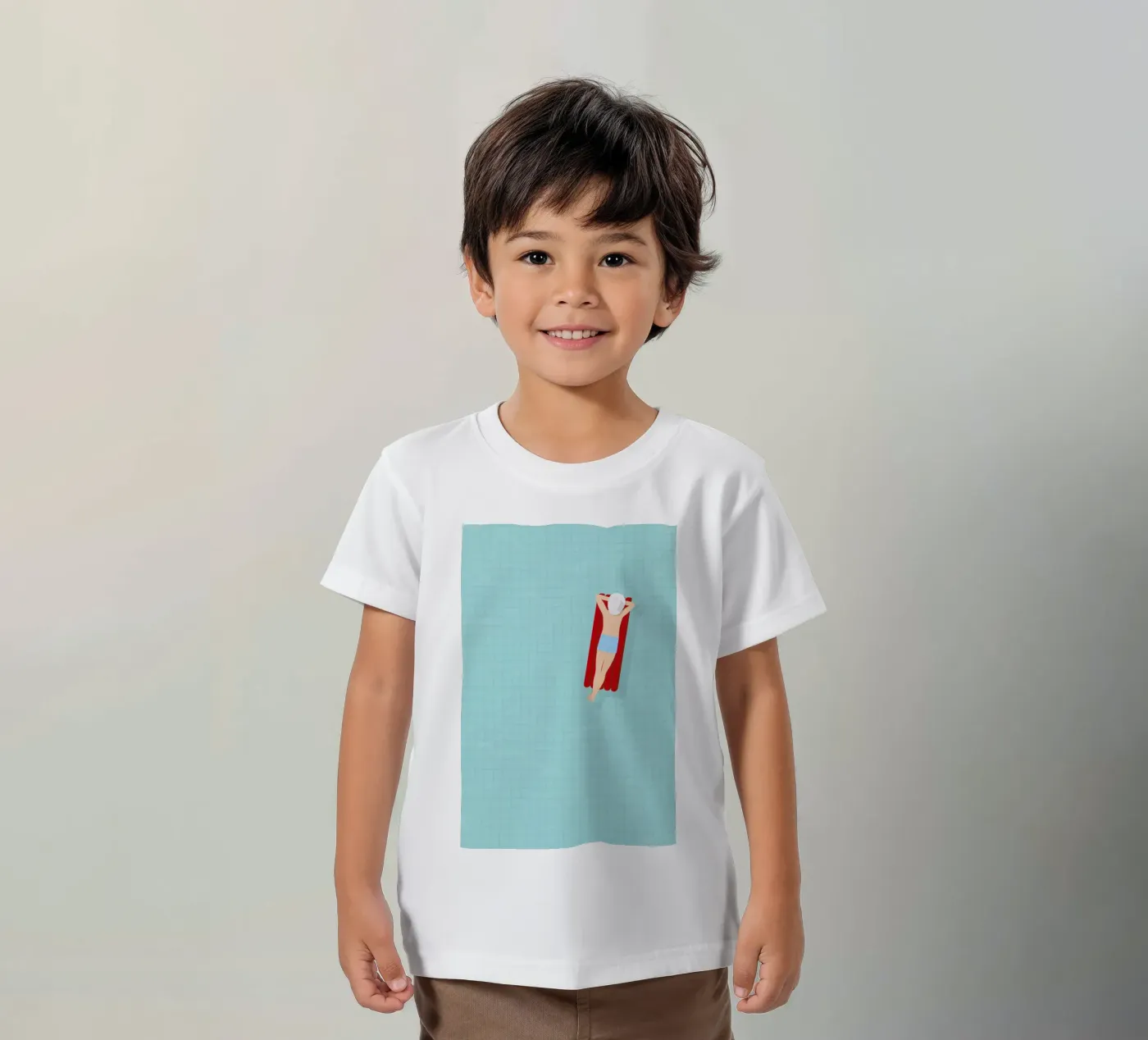 Luftmatratze t-shirt bambini da Amy & Kurt