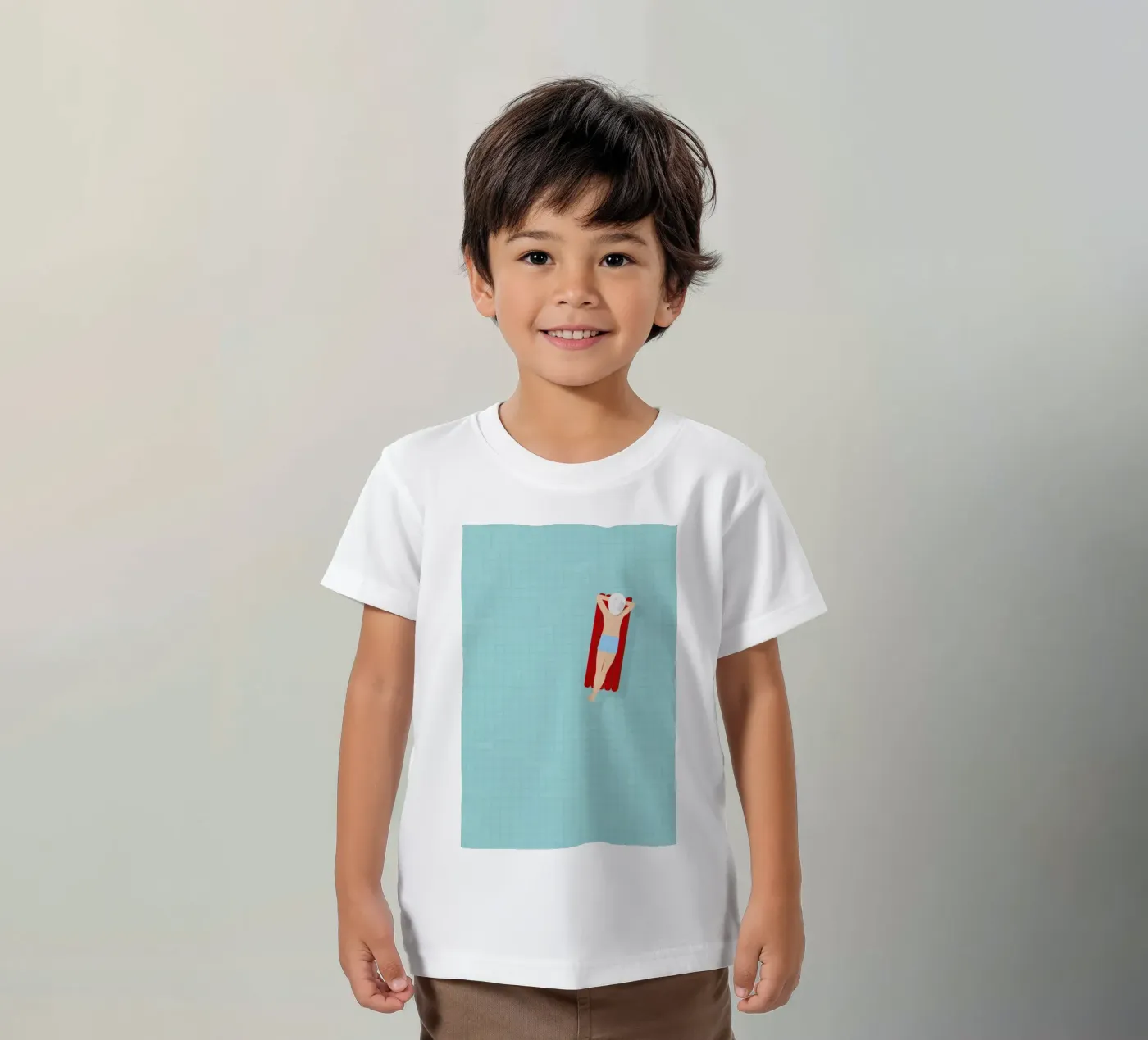 Luftmatratze t-shirt bambini da Amy & Kurt
