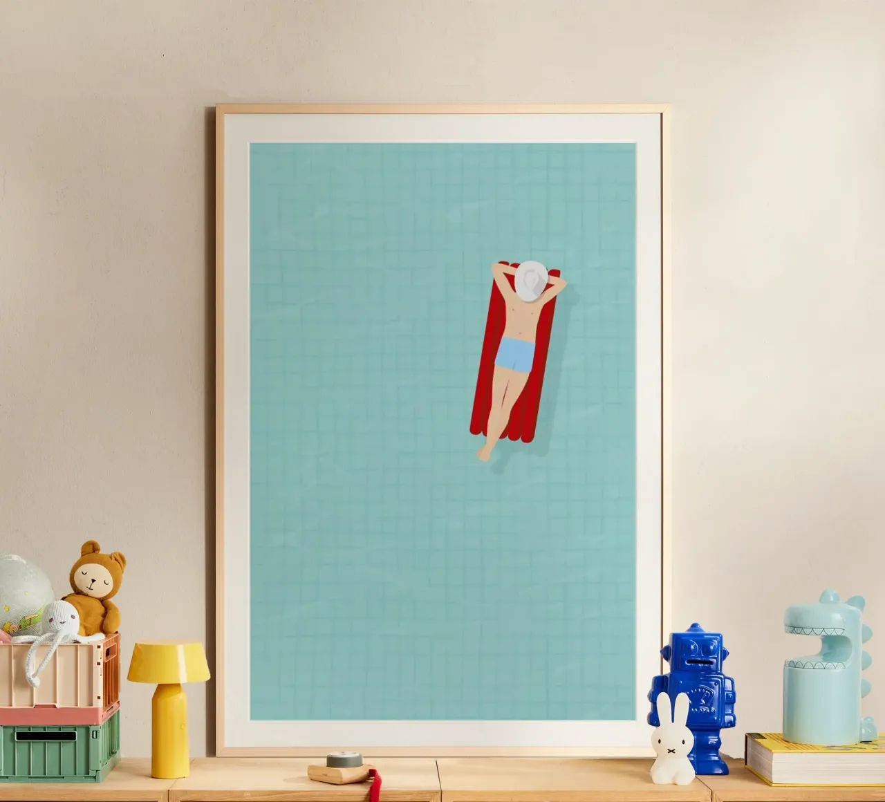 Luftmatratze poster con telaio in alluminio da Amy & Kurt