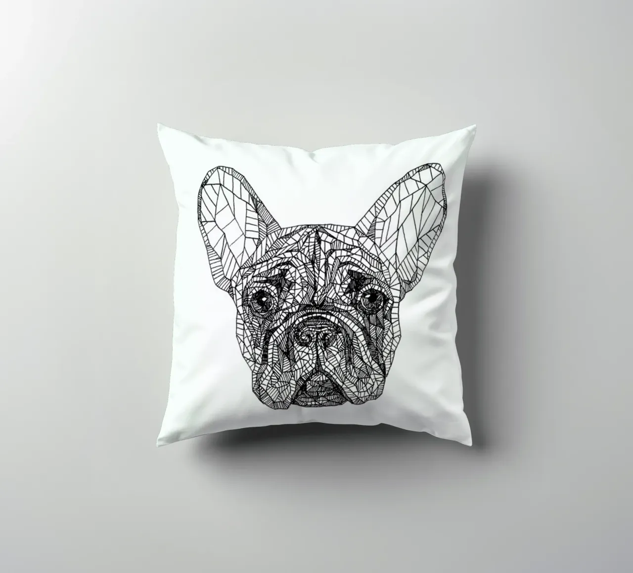 Frenchie cuscino da Pen & Ink