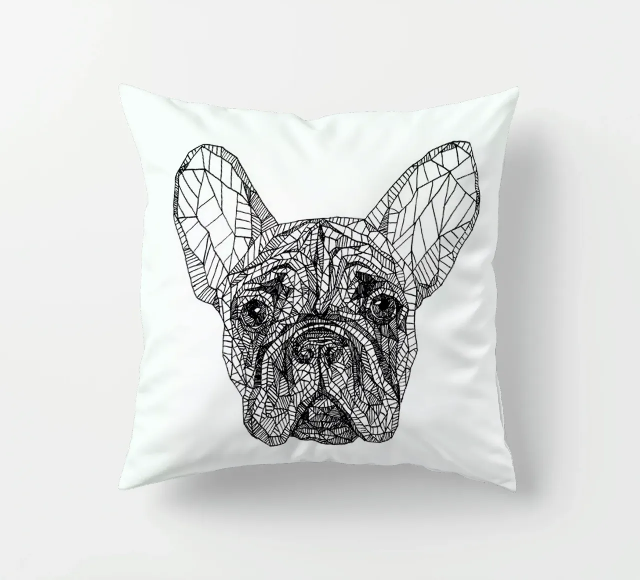 Frenchie cuscino da Pen & Ink