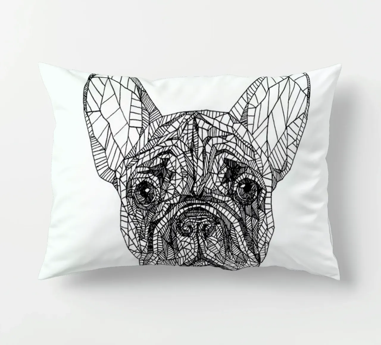 Frenchie cuscino da Pen & Ink