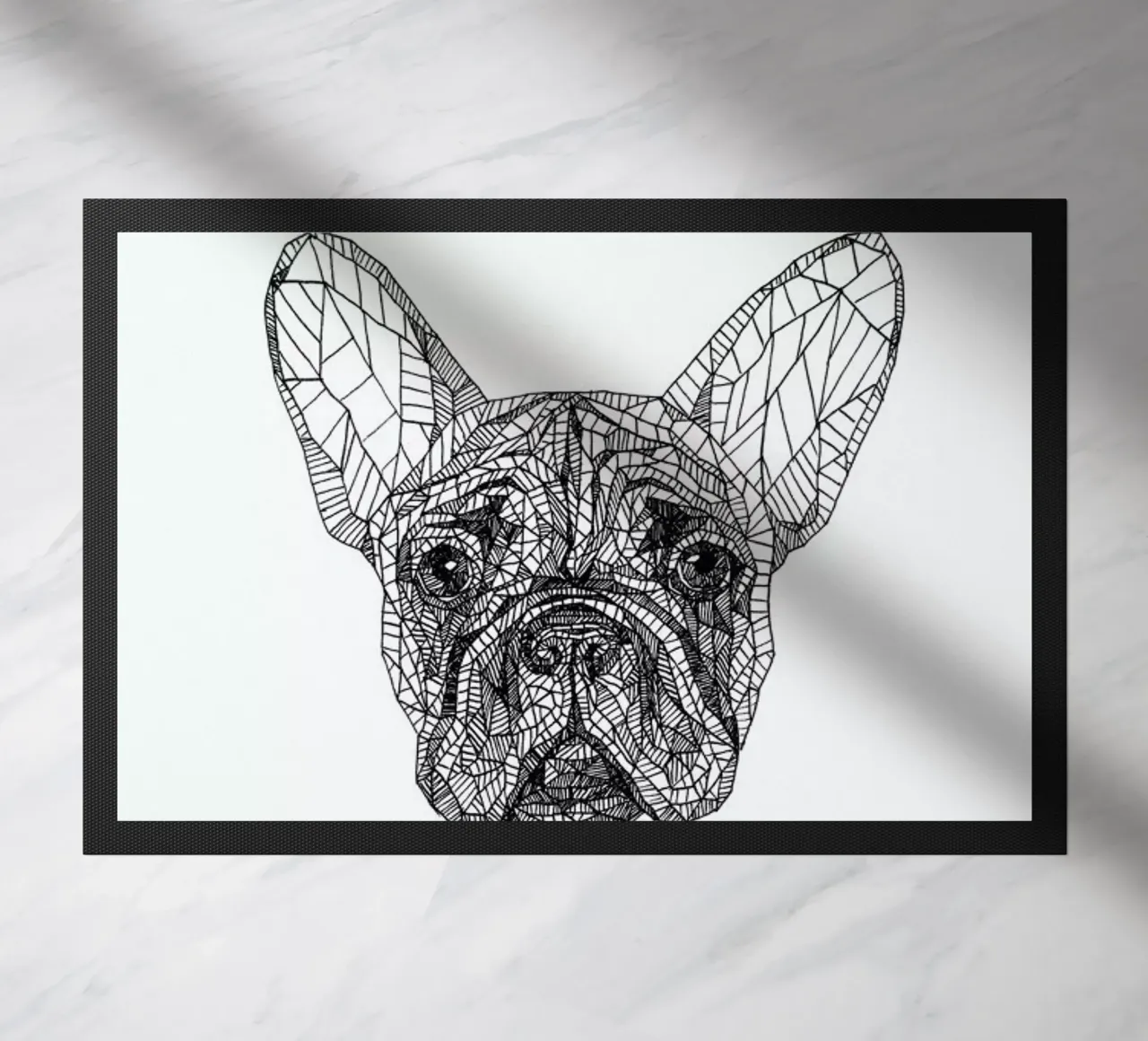 Frenchie felpudo de Pen & Ink