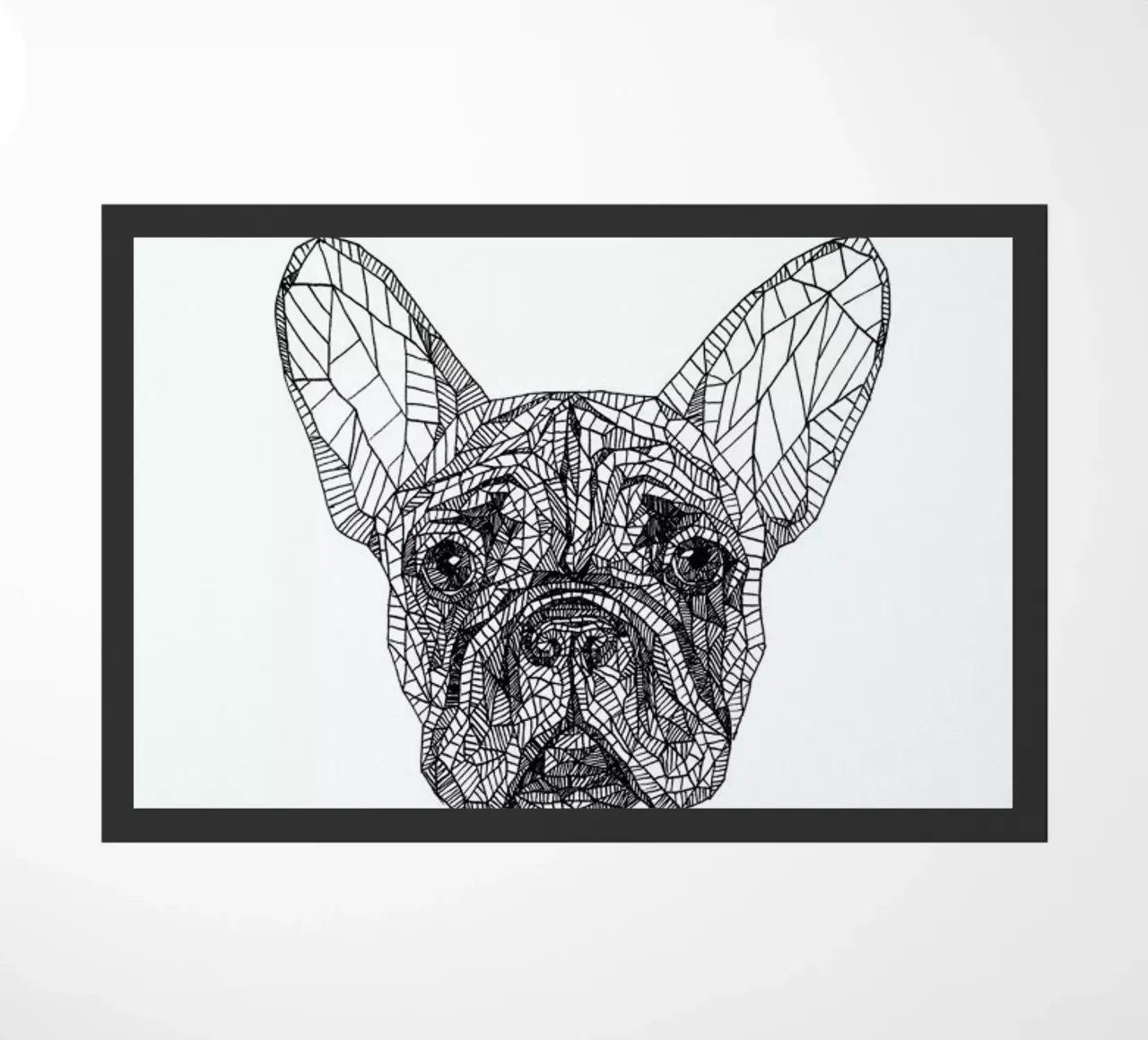 Frenchie felpudo de Pen & Ink
