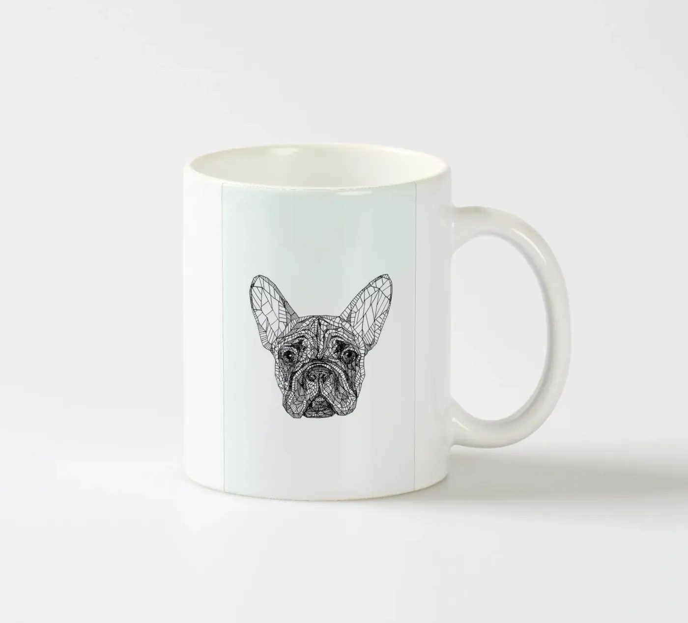 Frenchie ceramic mug by Pen & Ink