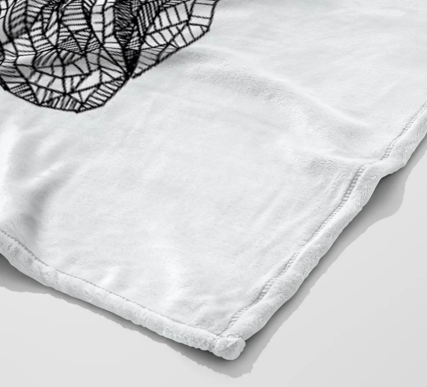 Frenchie fleece blanket by Pen & Ink