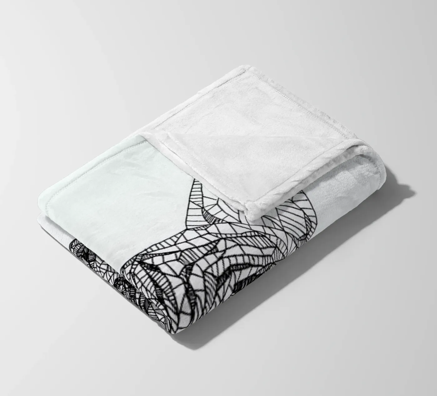 Frenchie fleece blanket by Pen & Ink