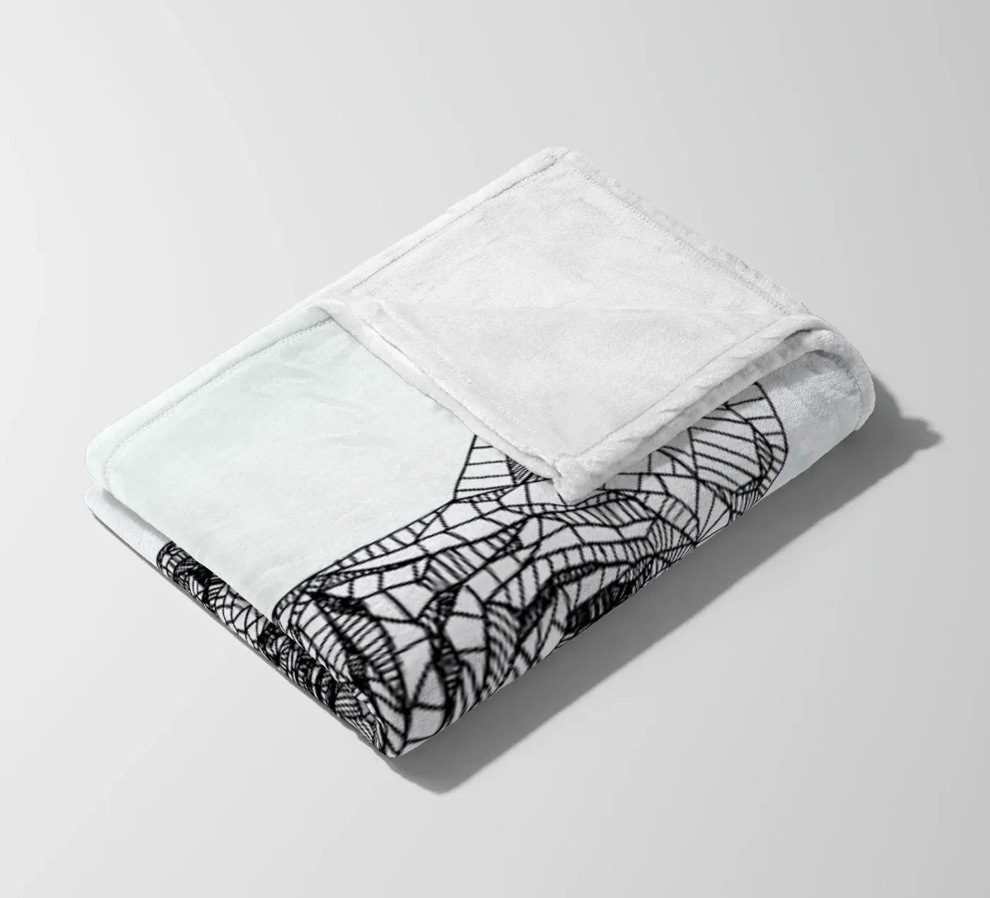 Frenchie fleece blanket by Pen & Ink