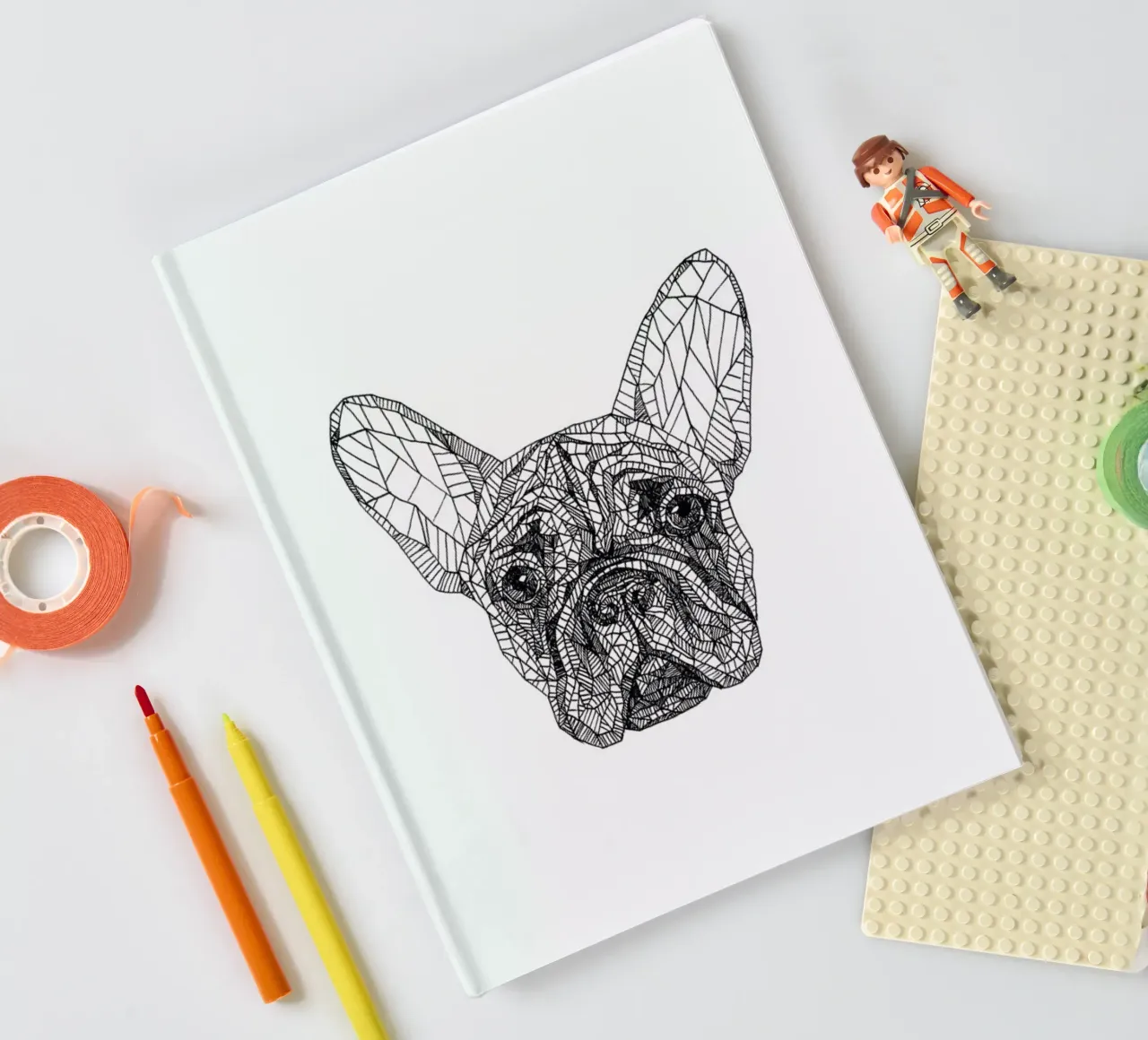 Frenchie notebook by Pen & Ink