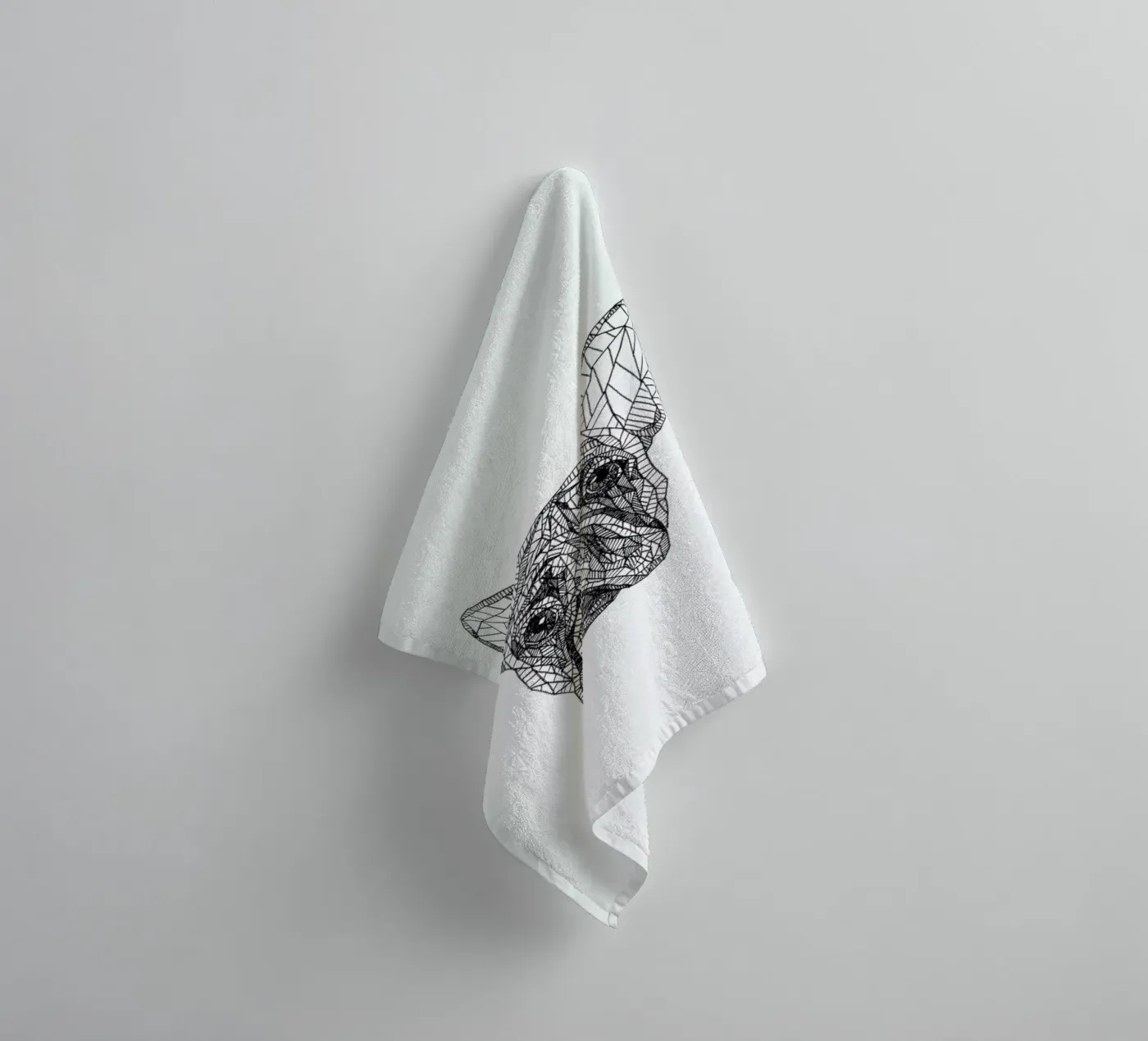 Frenchie towel by Pen & Ink