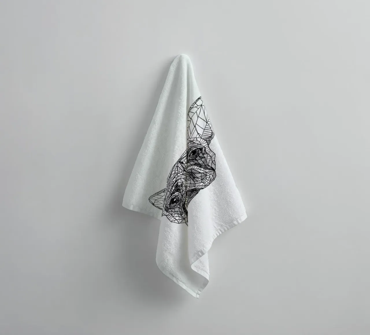 Frenchie asciugamano da bagno da Pen & Ink