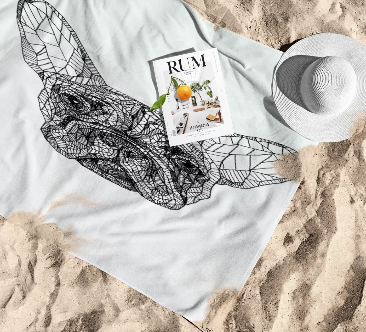 Frenchie telo mare da Pen & Ink