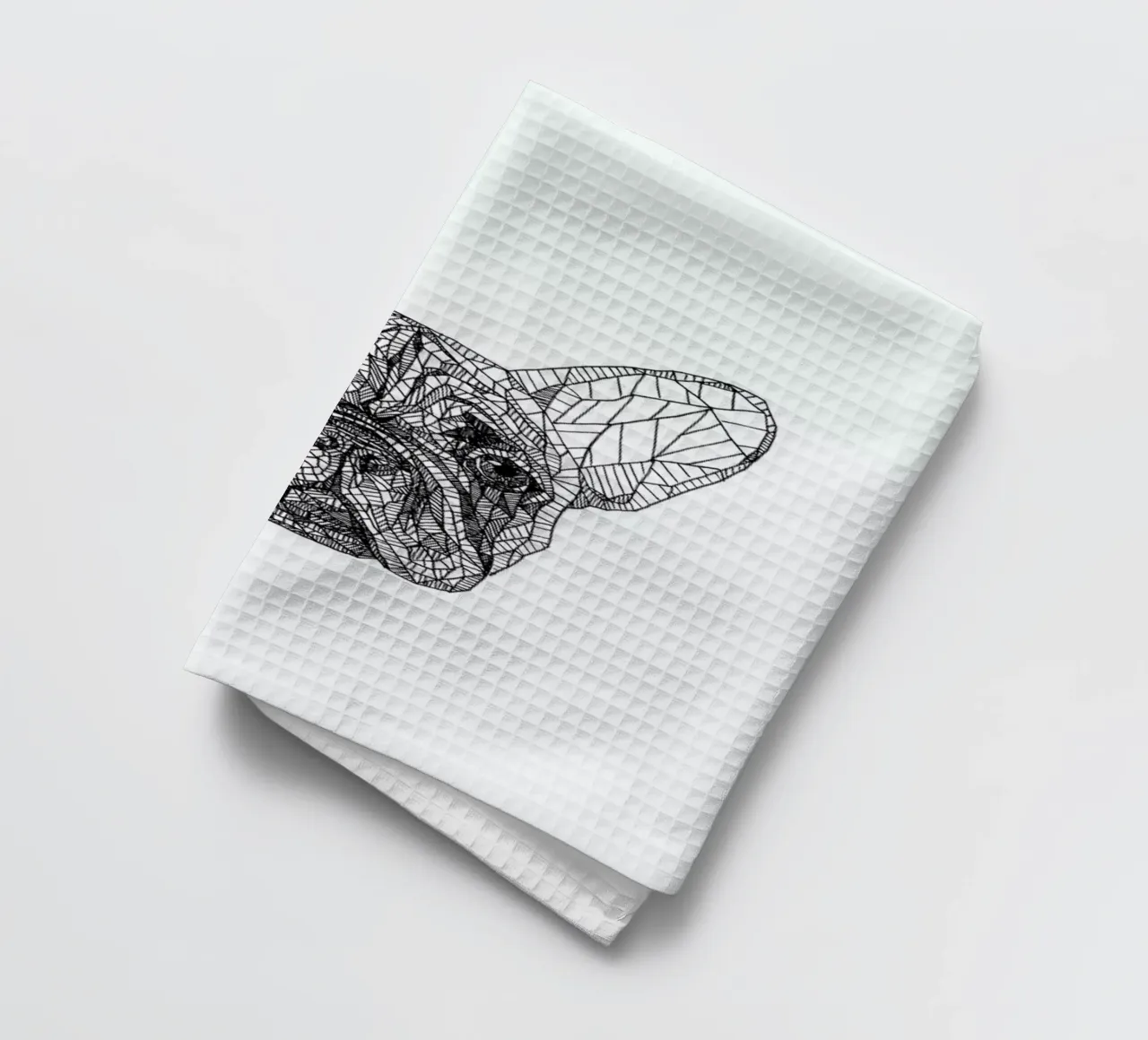 Frenchie canovaccio da cucina da Pen & Ink