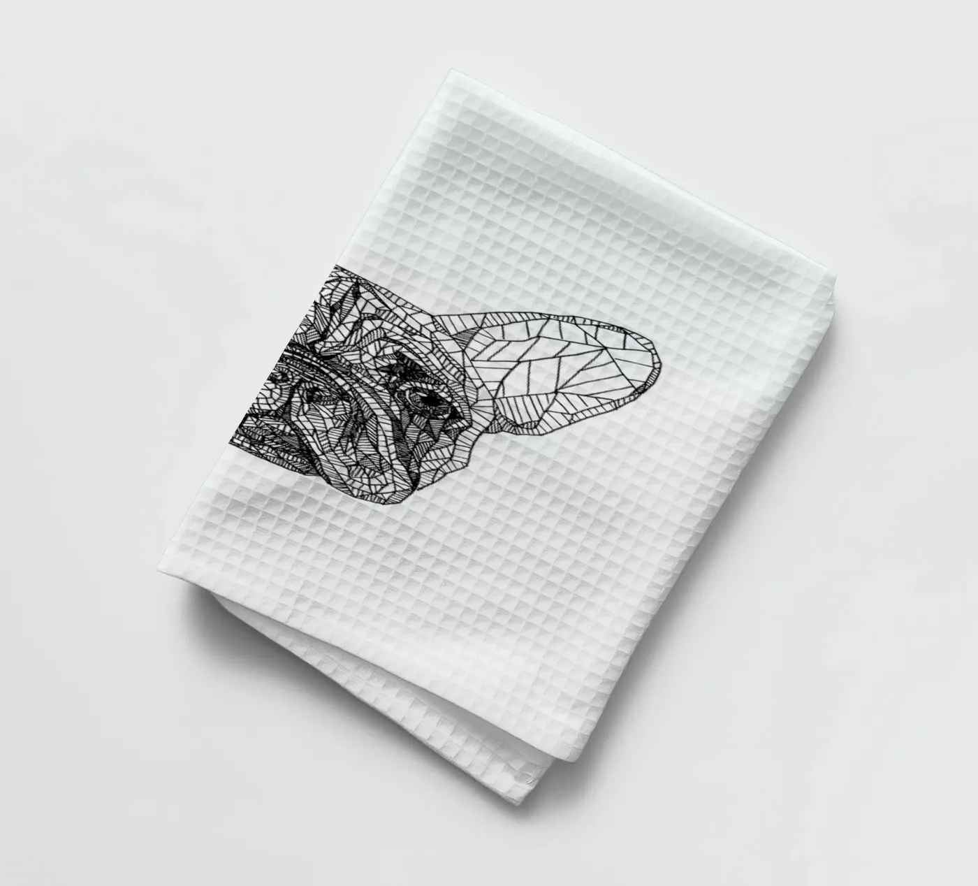 Frenchie Geschirrtuch von Pen & Ink