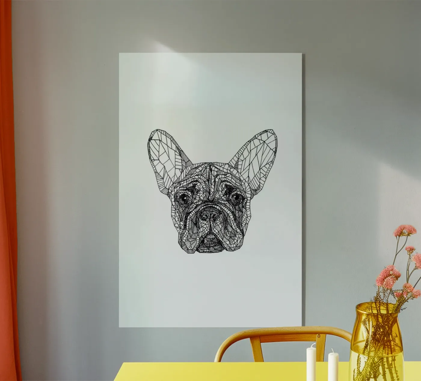 Frenchie plexiglass da Pen & Ink