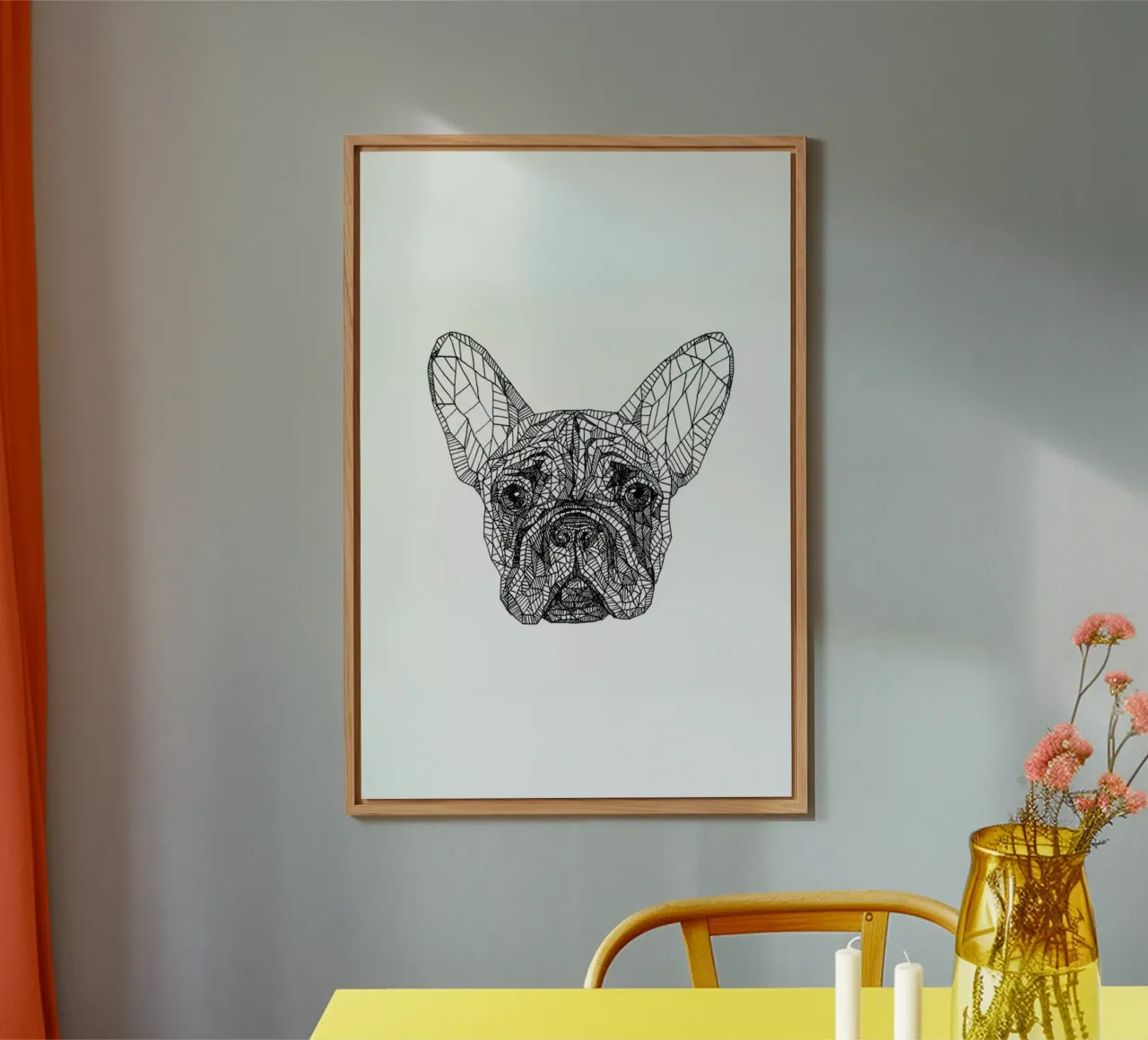 Frenchie alluminio dibond da Pen & Ink