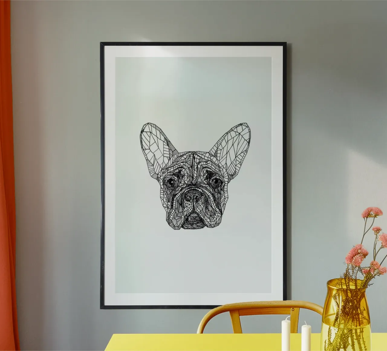 Frenchie poster da Pen & Ink