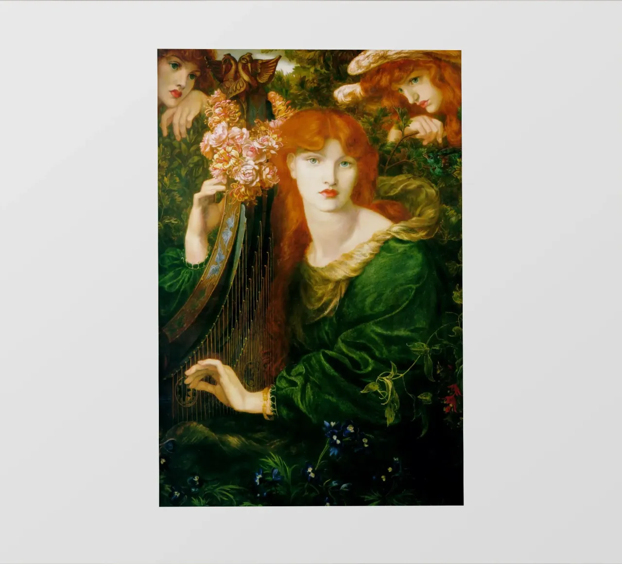 Dante Gabriel Rossetti - The Garland telo in pvc da Timeless Artworks