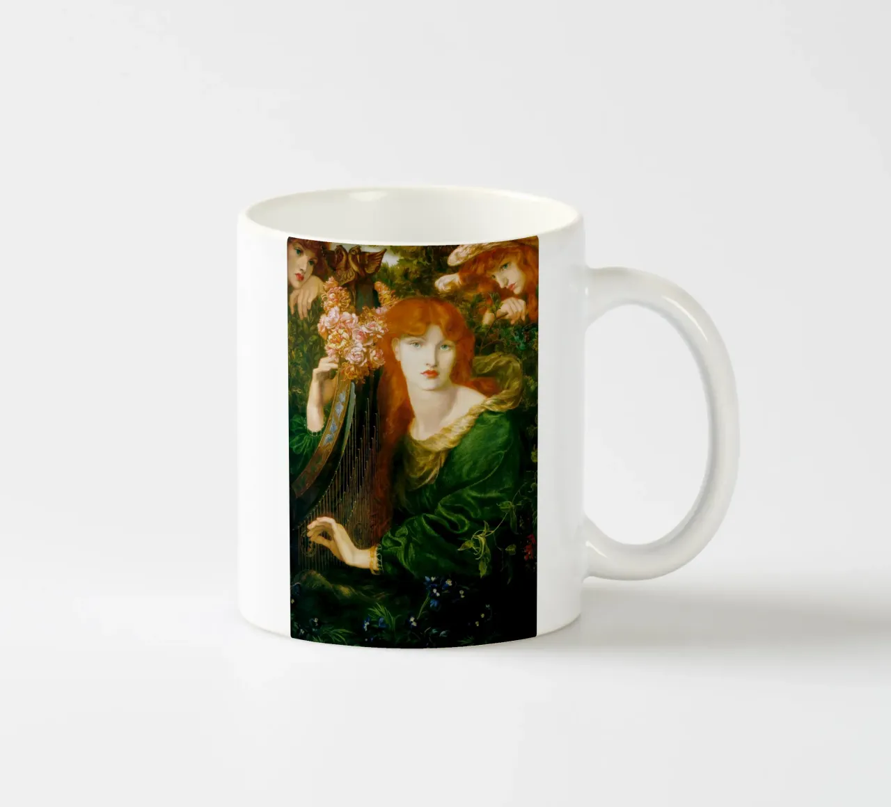 Dante Gabriel Rossetti - The Garland tazza in ceramica da Timeless Artworks