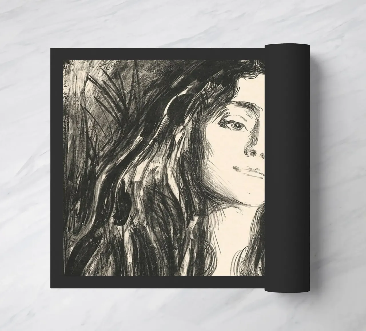 Edvard Munch - La spilla. Eva Mudocci zerbino da Timeless Artworks